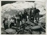 Neville Hatwell's BW photo housed at Hokitika Museum captures ‘Love on the Ice' between Esther King and John Patrick Diggle.